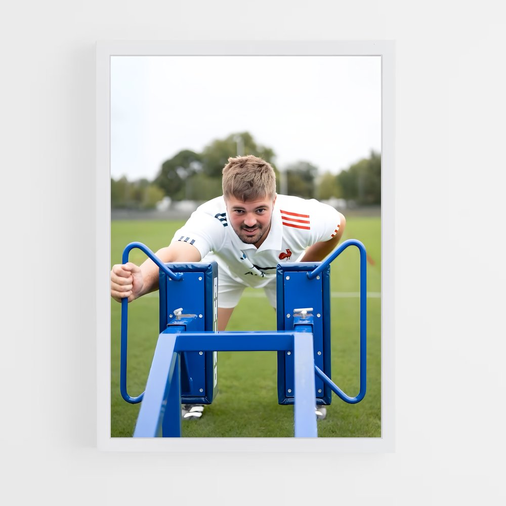 Poster Gregory de alldritt – affiche Rugby (vue 3)